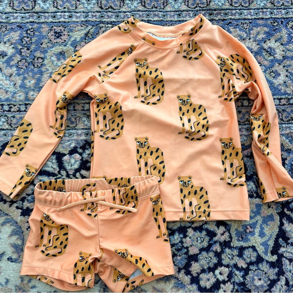 H&M KIDS cheetah swim set